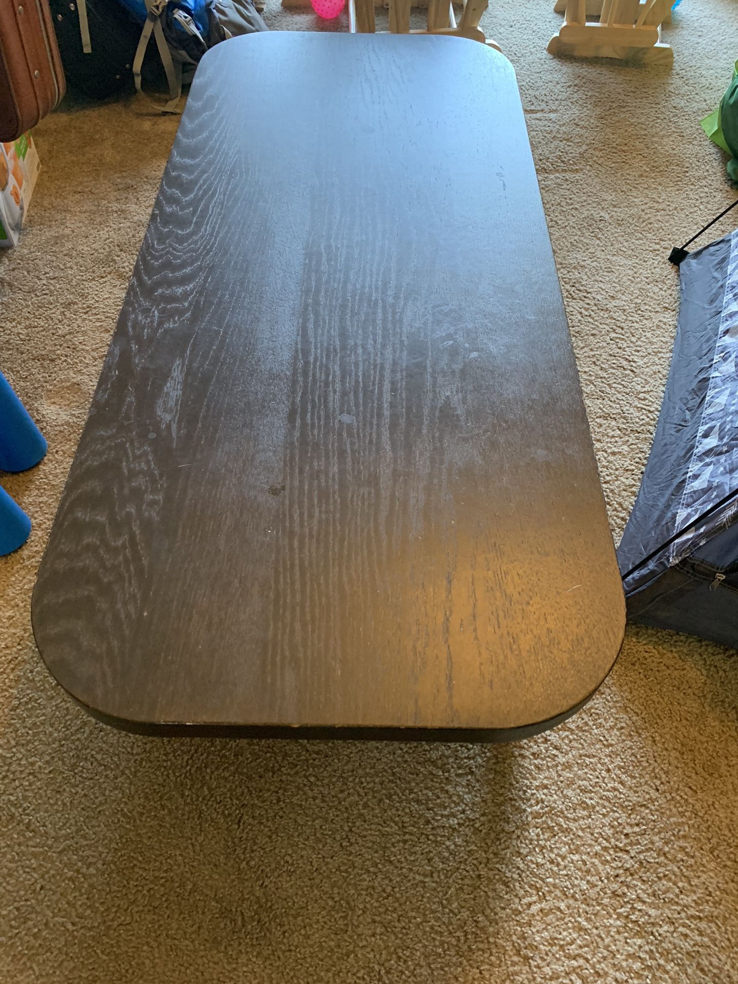 Black Coffee Table - Solid Wood
