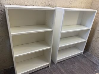 Pair Of White Office Storage - Adjustable Shelves Office Storage - Local Delivery for a Fee  - See My Items😃