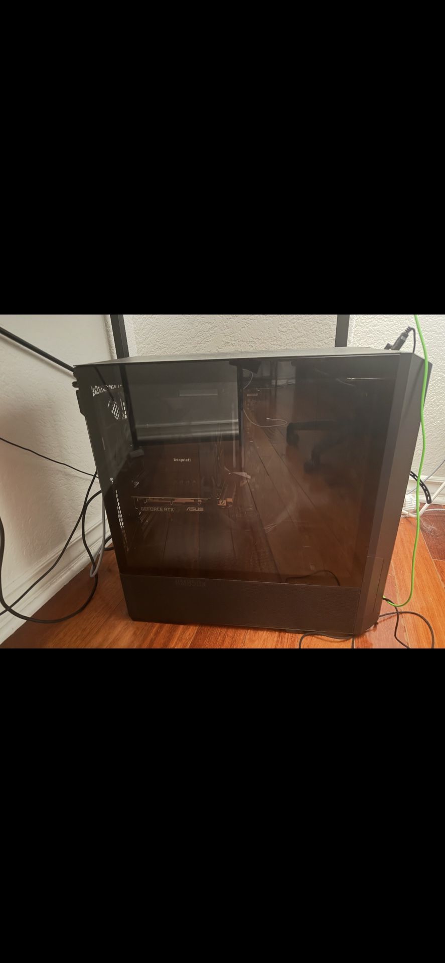 Pc, Gaming Chair, GeForce Keyboard, Monitor And Wireless Mouse