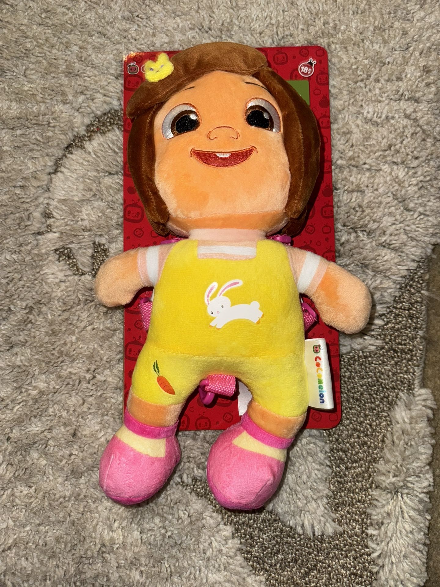 Nina cocomelon plush harness backpack