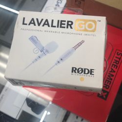 Rode Lavalier Go Pro Wearable Mic White Microphone 