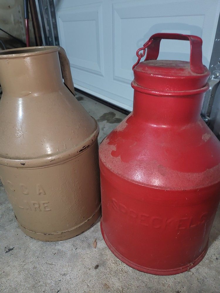 Vintage Local Milk Cans