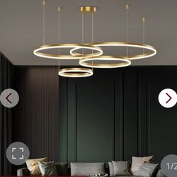 Gold Ring Chandelier