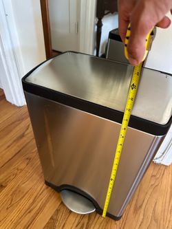 Simplehuman 8 gal trash can step lid