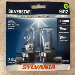 SYLVANIA 9012 SILVERSTAR HALOGEN HEADLIGHT BULB, 2 PACK