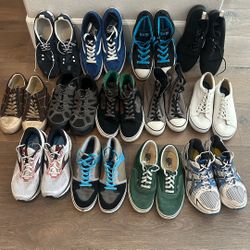 Men’s Lot Sneakers Sz12  , Van’s Converse Etc 