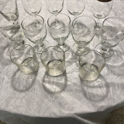 (12) Nice Cocktail And Wine Glasses