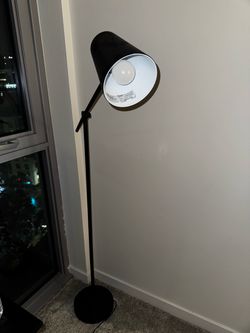 Black floor lamp