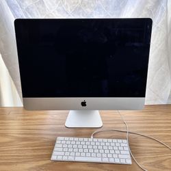 2017 White IMac W/ Keyboard And Cable 