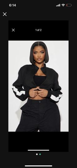Fashion Nova- Earned My Stripes Lounge Jacket SIZE XS