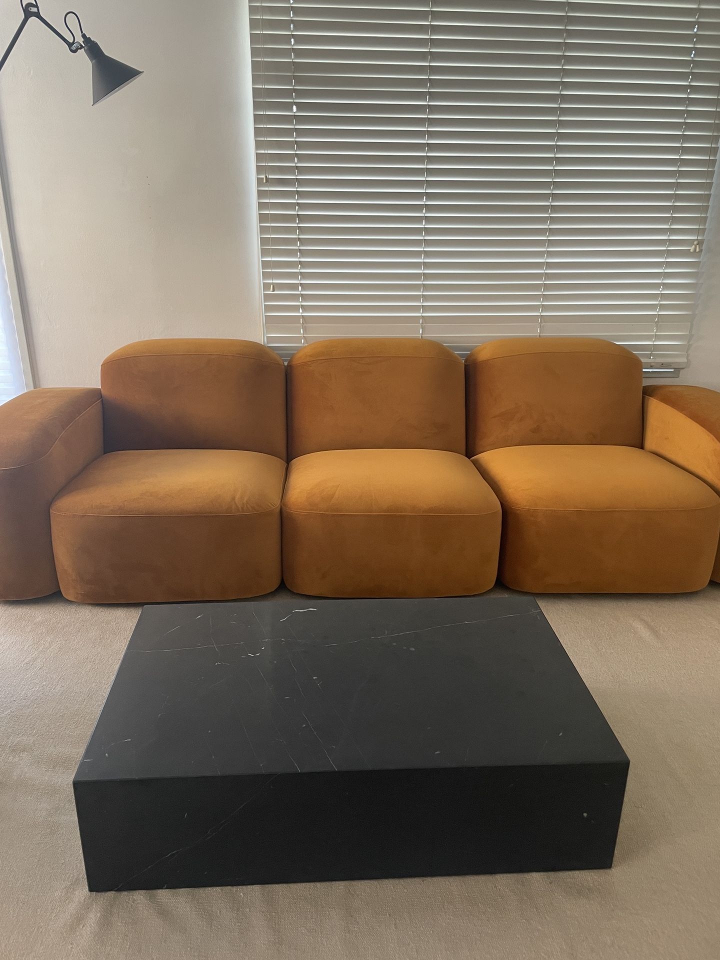 MUSE DWR SOFA CARAMEL 3 Seater