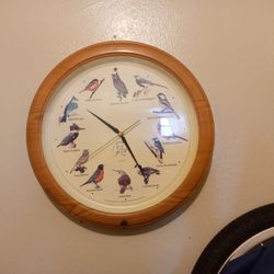 Bird. Clock With Chirping On The Hour