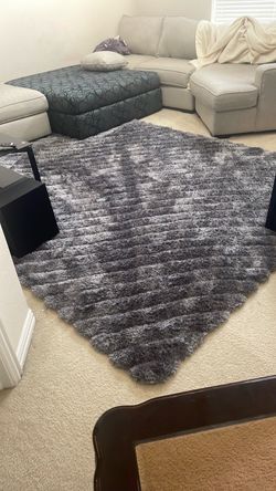 Grey Plush Rug