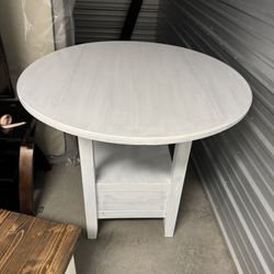 Wood Table With foldable Sides 