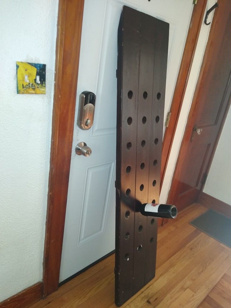 +Tall Wall Wine Rack+