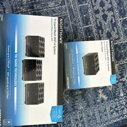 NETGEAR Nighthawk WiFi 6 Mesh Router W/ 3 Satellites 