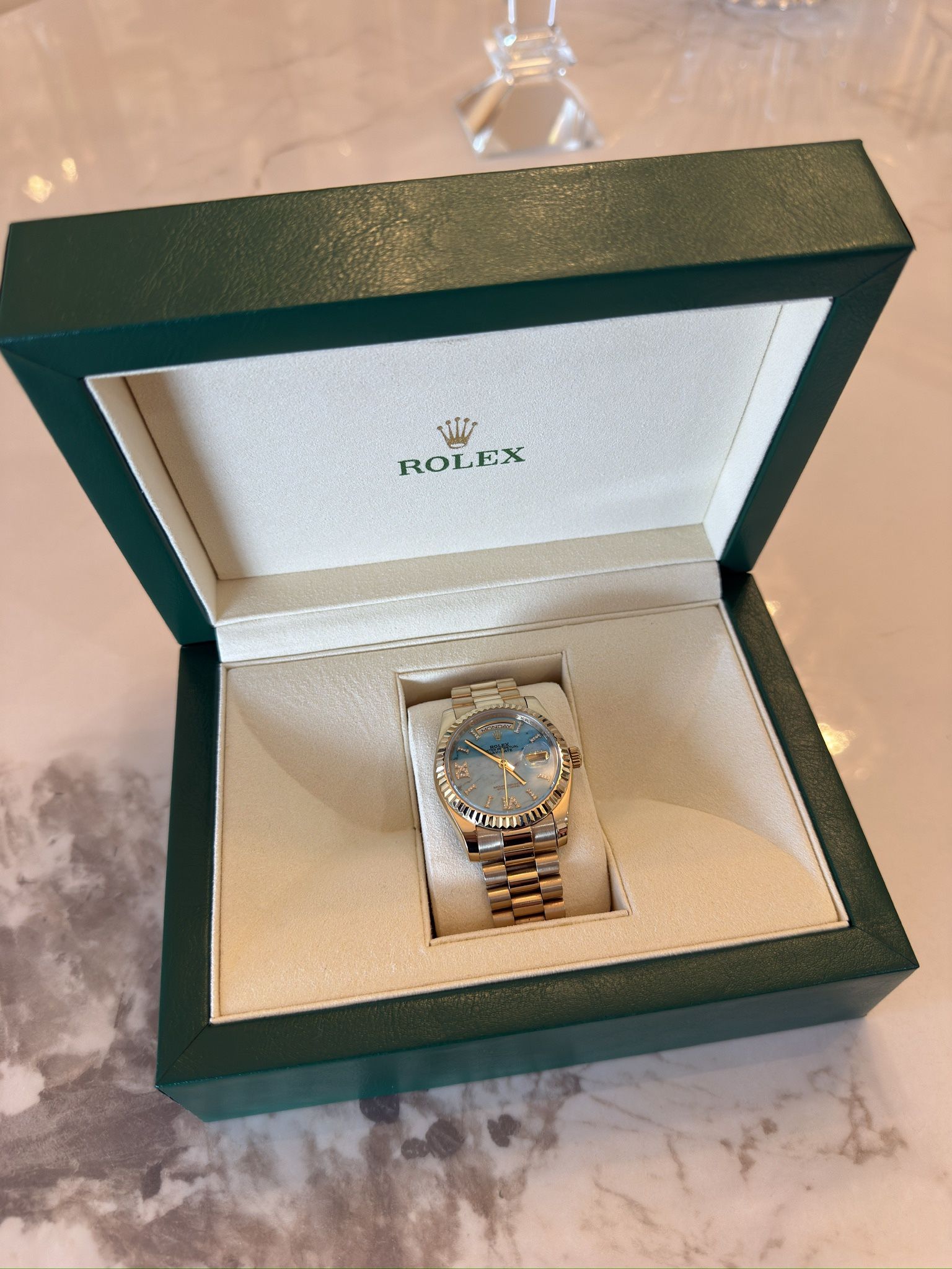 Day-Date 40 – Turquoise Diamond Dial