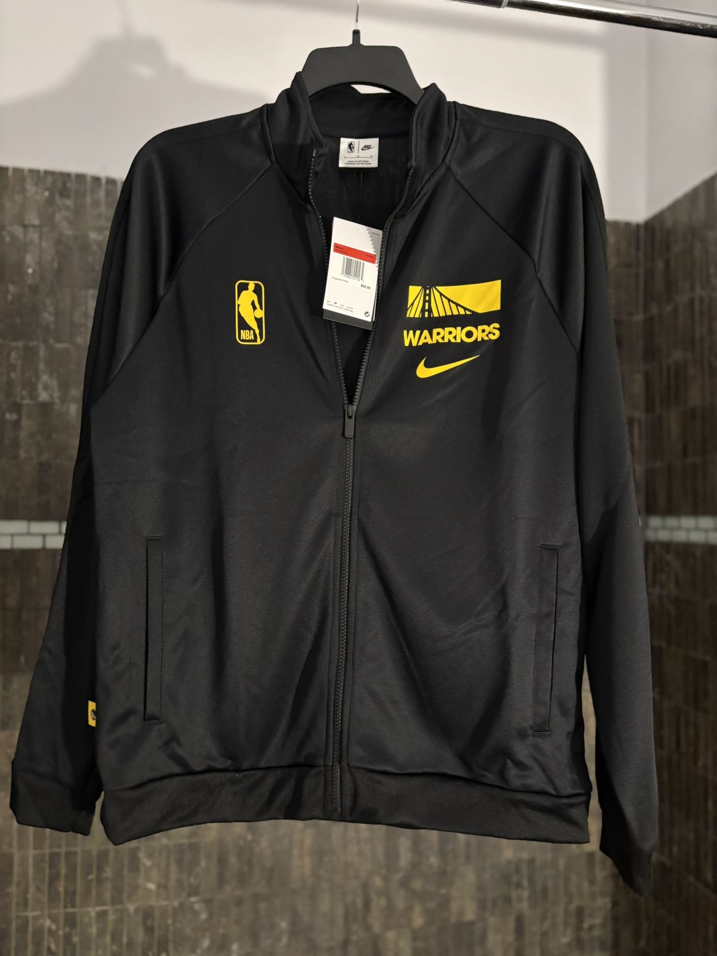Men's Golden State Warriors Nike Black  Track Jacket