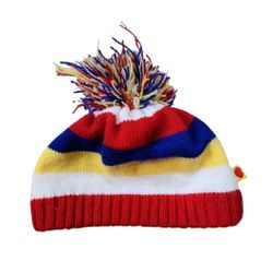 2012 Build A Bear Workshop Striped Pom Beanie