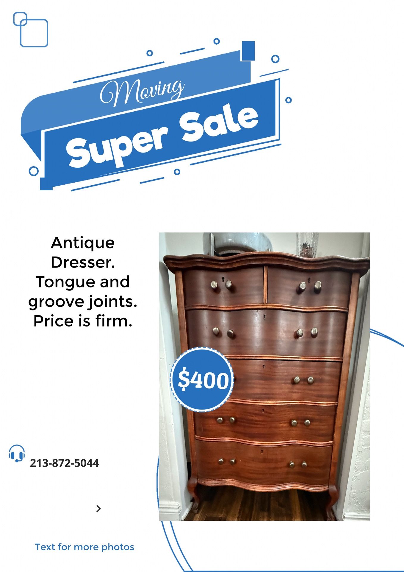 Antique American Dresser