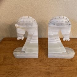 I Onyx Stone Book Ends
