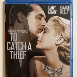 Alfred Hitchcock’s TO CATCH A THIEF (Blu-Ray Disc) Cary Grant & Grace Kelly, 1955 Classic Movie *Gently Used, Only Watched Once*