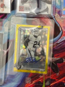 Topps chrome Ashton jeanty auto
