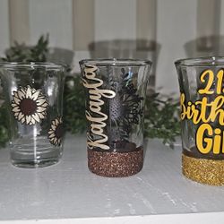 Set of 3 Personalized Shotglasses