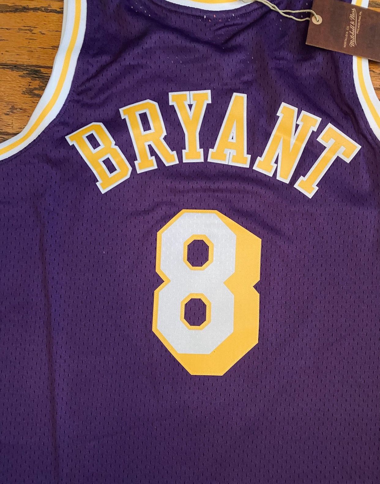 Purple lakers Kobe Bryant Mitchell and Ness Jersey