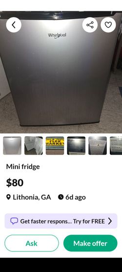 Mini fridge $45 dollars 2 left in East Point