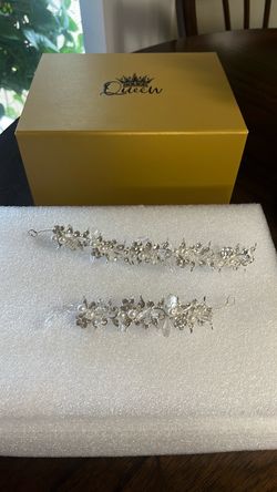 Bridal Hair Vine Pins with Pearls and Crystals