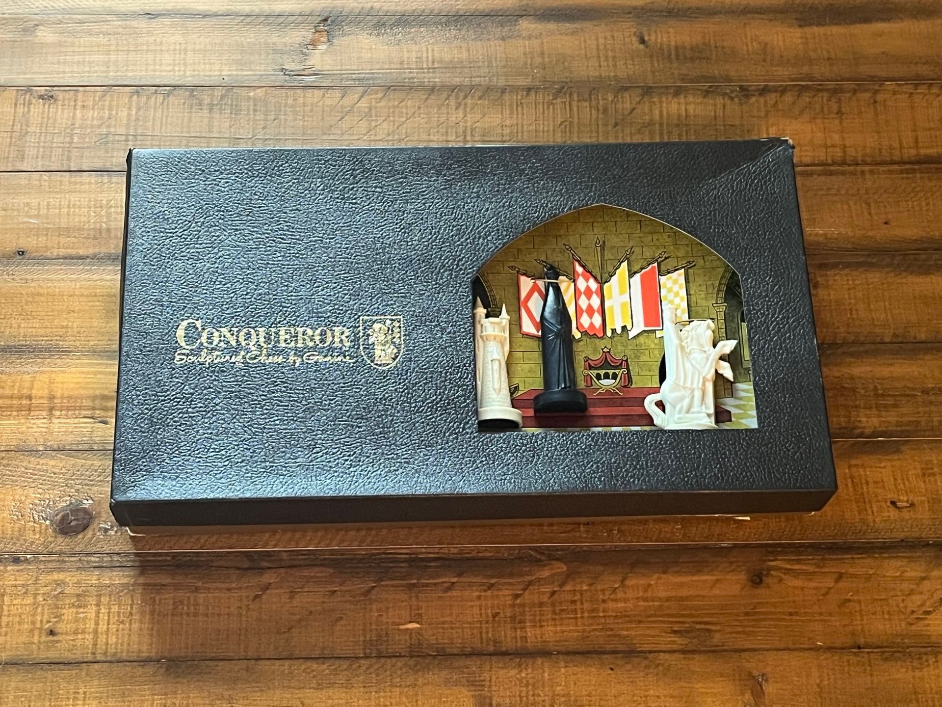 Vintage Conqueror Sculptured Chess Set Peter Ganine