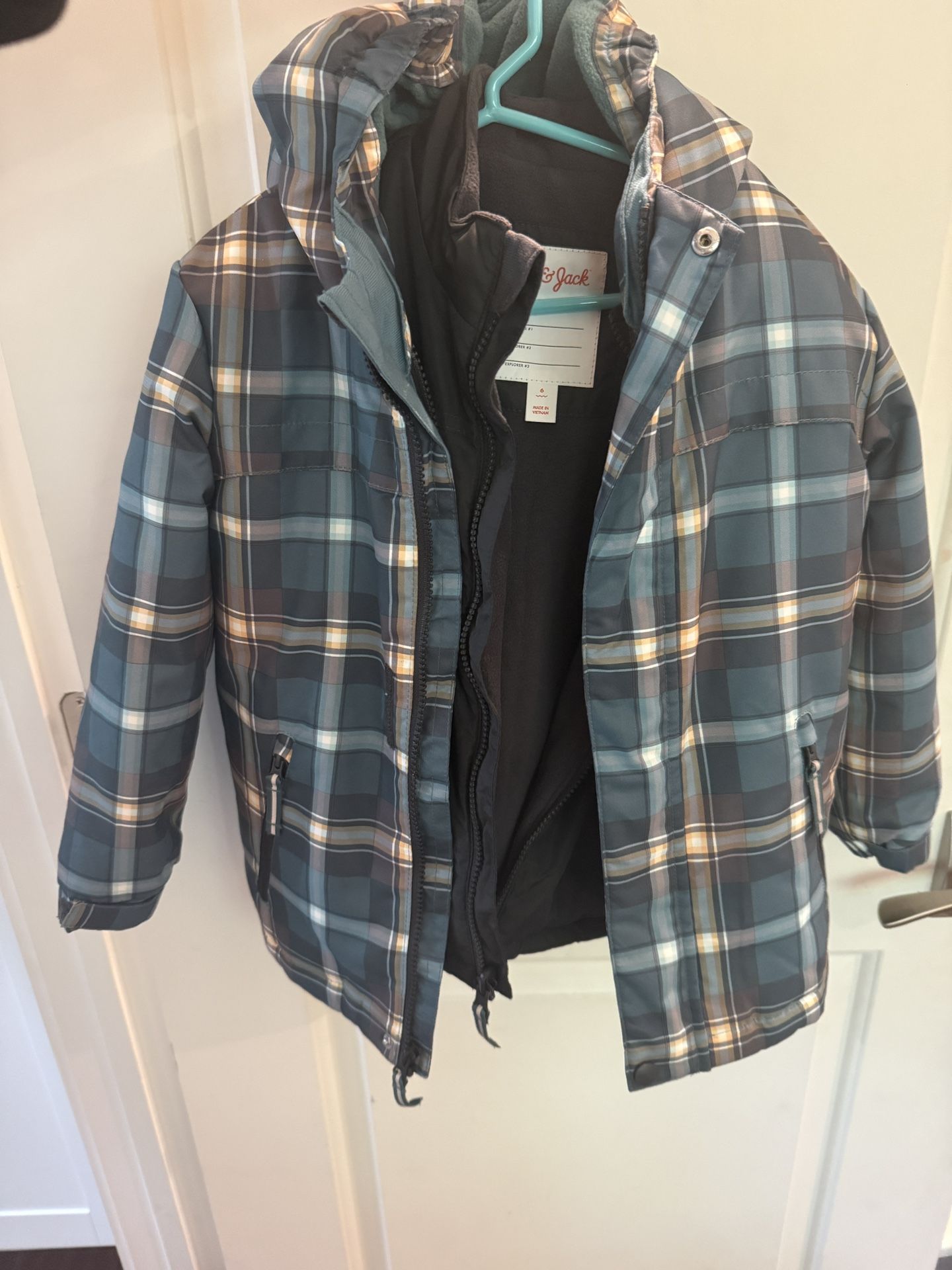 Boys Cat N Jack Winter Parka Size 6 Like New