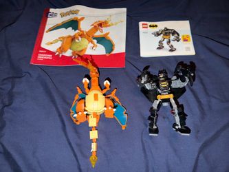Lego DC Batman Mech & MEGA Pokemon Charizard