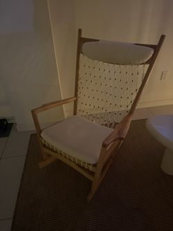 Rattan Wood Lounge Chair – $900 (Miami Beach)