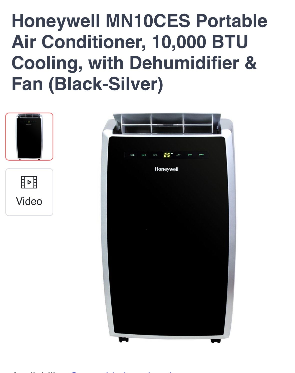 Honeywell Portable Air conditioner