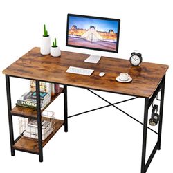 Brand new 47 inch computer desk with two shelves