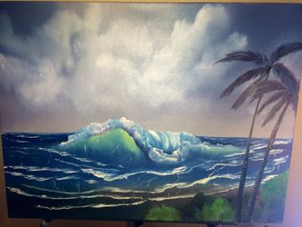 Seascape oil painting
