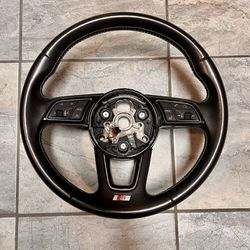 18-20 Audi S5 A5 Steering Wheel Black S-Line