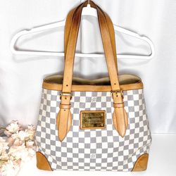 Louis Vuitton Damier Azur Hampstead Bag tote Large blue