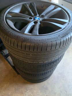 BMW staggered Wheels OEM 18”