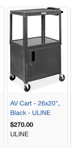 Rolling Metal Cart w / electrical( 28 inch wide / 48 inches tall )