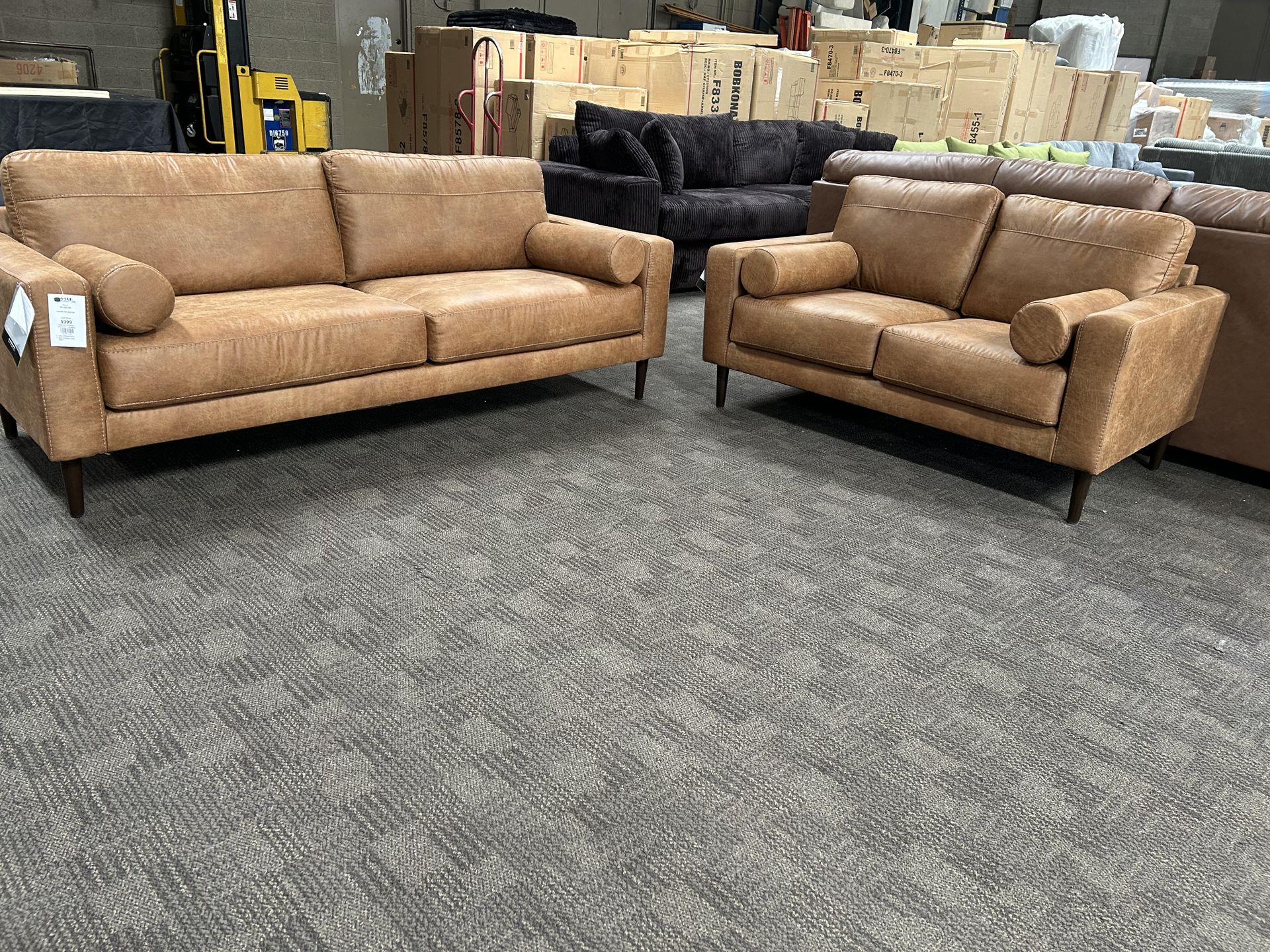 Modern camel sofa set