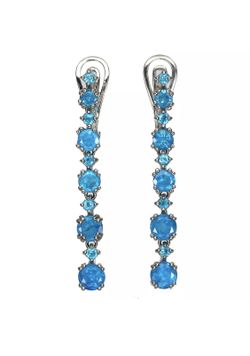 925/14k Apatite dangle earrings
