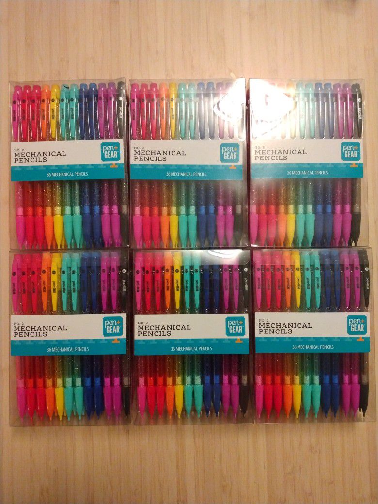 Pen+Gear Glitter Mechanical Pencils, 36 Count 