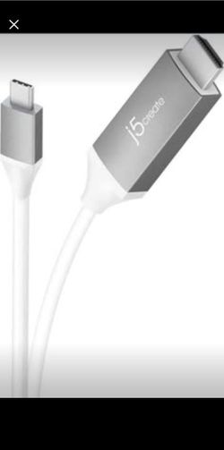 j5create USB Type C to 4K@60Hz HDMI 6ft Cable with HDMI ATC Certificate