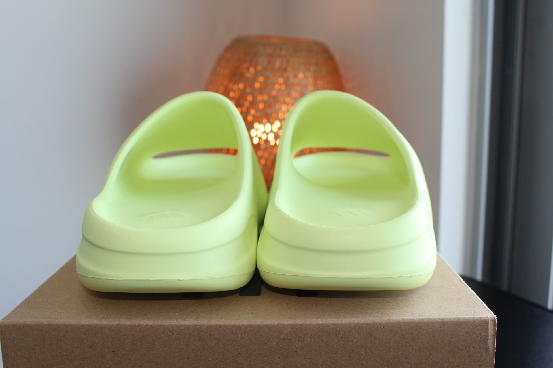 Adidas Yeezy Slide Glow Green 2021 GX6138 Size 12