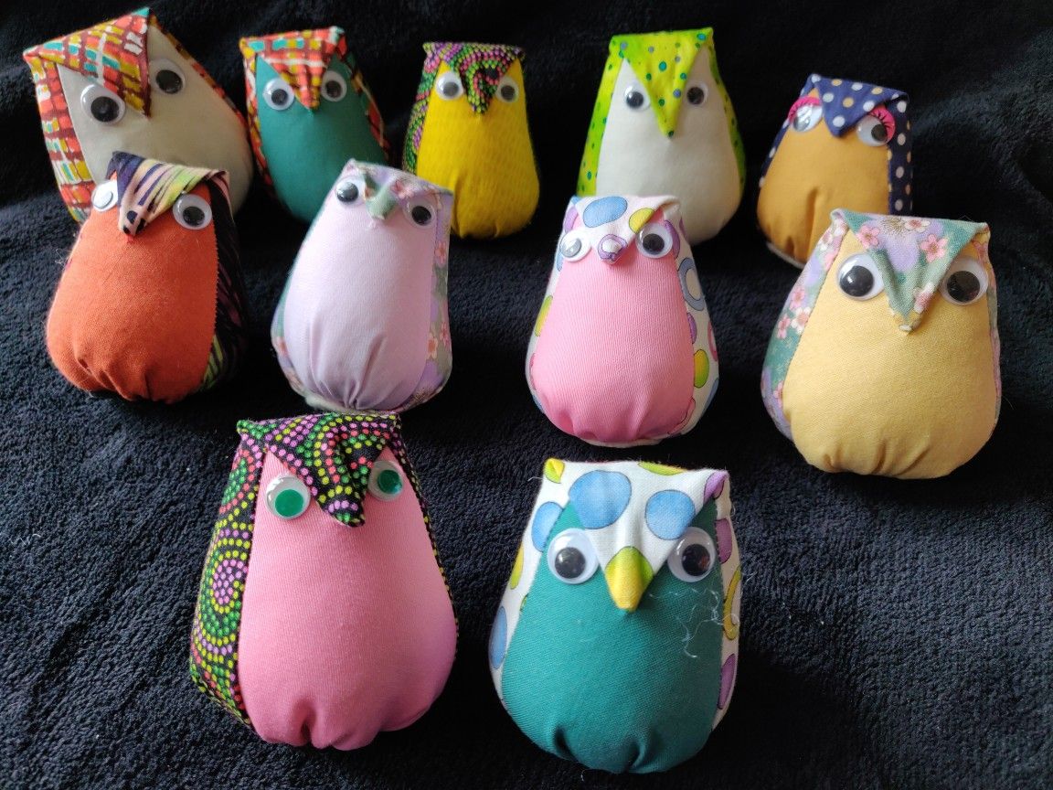 Fabric Owl Filled With Lavender