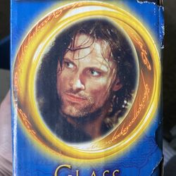 The "The Lord of the Rings: The Fellowship of the Ring Glass Goblets Collection" item featuring Strider (Aragorn)