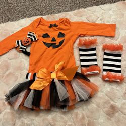 Baby Pumpkin Halloween Outfit